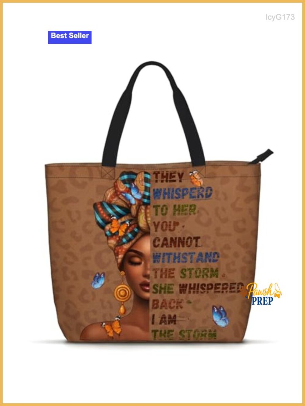 Polyester Foldable Tote Bag with Zipper for Work Beach Laptop